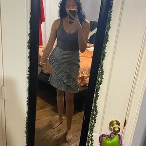 Business Pencil Skirt Plaid B&W